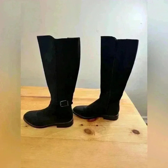 Clark’s Collection Camzin Branch Riding Buckle Detail Leather Comfortable  Boots - Picture 3 of 14